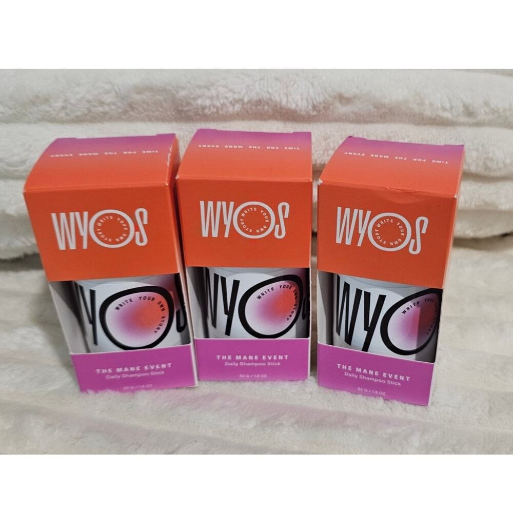 WYOS The Mane Event shampoo stick New TSA friendly Bundle